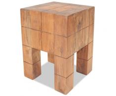 vidaXL Tabouret Bois de récupération massif