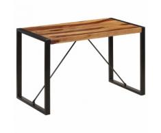vidaXL Table de salle à manger 120x60x76 cm Bois de Sesham solide