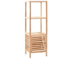 vidaXL Armoire de salle de bain Bois de noyer 39,5x35,5x123 cm