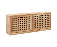vidaXL Banc de rangement de chaussures 94x20x38cm Bois massif de noyer