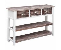 vidaXL Buffet Antique Marron 115 x 30 x 76 cm Bois