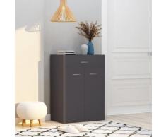 vidaXL Armoire à chaussures Gris 60x35x84 cm Aggloméré