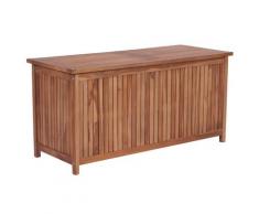 vidaXL Boîte de rangement de jardin 120x50x58 cm Bois de teck solide
