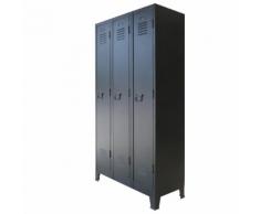 vidaXL Armoire à casiers Métal style industriel 90 x 45 x 180 cm