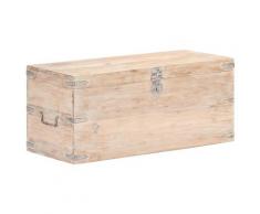 vidaXL Coffre 90x40x40 cm Bois d'acacia solide