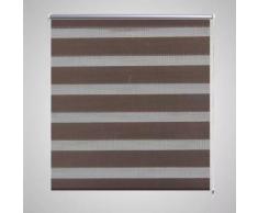 vidaXL Store enrouleur tamisant 90 x 150 cm marron