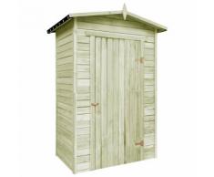 vidaXL Abri de stockage de jardin Bois de pin imprégné