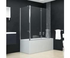 vidaXL Cabine de douche pivotante-pliante ESG 120x68x130 cm