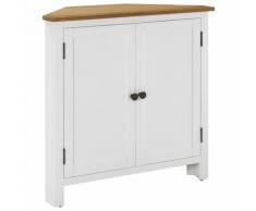 vidaXL Armoire d'angle 80x33,5x78 cm Bois de chêne massif
