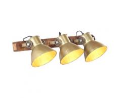 vidaXL Lampe murale industrielle Laiton 65x25 cm E27