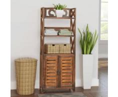 vidaXL Armoire de salle de bain Albuquerque Bois Marron 46x24x117,5 cm