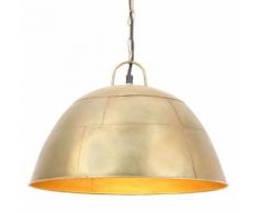 vidaXL Lampe suspendue industrielle vintage 25 W Laiton Rond 41 cm E27