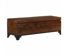 vidaXL Coffre de rangement Bois d'acacia massif 120x35x40 cm Marron