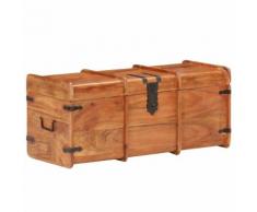 vidaXL Coffre de rangement 90x40x40 cm Bois d'acacia solide