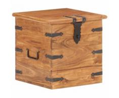 vidaXL Coffre 40x40x40 cm Bois d'acacia solide