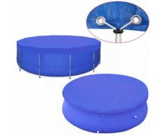 vidaXL Couverture de piscine PE Ronde 540 cm 90 g/m²