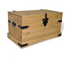 vidaXL Coffre de rangement Pin mexicain Gamme Corona 91x49,5x47 cm