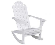 vidaXL Chaise à bascule de jardin Bois Blanc