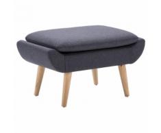 vidaXL Repose-pied Tapisserie en tissu 73 x 43 x 42 cm Gris foncé