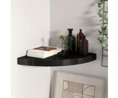 vidaXL Étagère d'angle flottante Noir 35x35x3,8 cm MDF