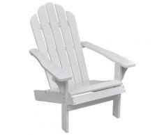 vidaXL Chaise de jardin Bois Blanc
