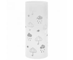 vidaXL Porte-parapluie Design Parapluies Acier Blanc