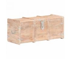 vidaXL Coffre de rangement 90x40x40 cm Bois d'acacia solide