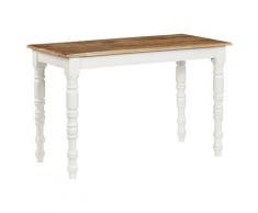 vidaXL Table de salle à manger 120x60x76 cm Bois solide de manguier