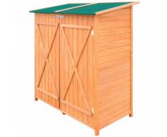 vidaXL Abri de jardin de stockage d'outils de jardin Bois