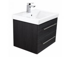 Meuble SDB avec vasque de Villeroy & Boch Subway 2.0 60 cm Charbon antique