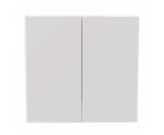 Armoire de toilette avec miroirs de base 66x62 cm noix satiné
