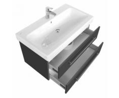 Meuble SDB avec vasque de Geberit Icon 90 cm anthracite satiné