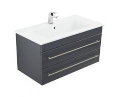 Meuble SDB avec vasque de Villeroy & Boch Venticello 80 cm anthracite satiné