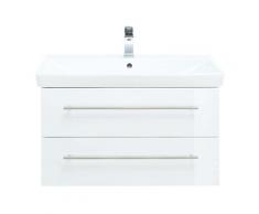 Meuble SDB avec vasque de Villeroy & Boch Avento 80cm blanc brillant