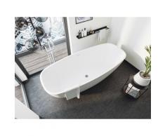 Baignoire en îlot Legacy 200 Solid Stone Blanc mat