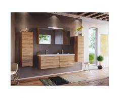 Ensemble de meubles SDB Persepolis XL rovere chiaro avec armoire de toilette