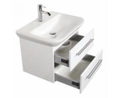 Meuble SDB avec vasque de Geberit MyDay 65 cm blanc brillant