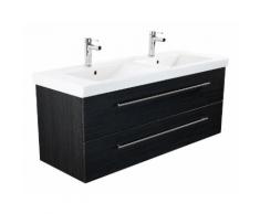 Meuble SDB avec vasque de Villeroy & Boch Subway 2.0 130 cm A Charbon antique