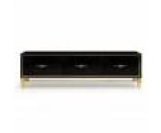 Meuble tv design couleur or et noir Bury