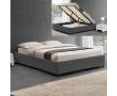 Sommier coffre de rangement Room - Couleurs - Gris, Tailles - 160x200