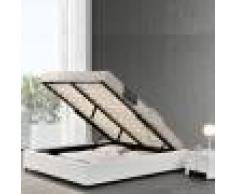 Sommier coffre de rangement Room - Couleurs - Blanc, Tailles - 160x200