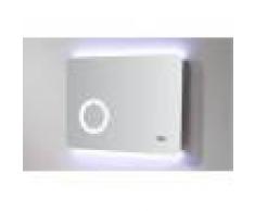 Miroir de salle de bain lumineux rectangle AILEN - L70 x H50 cm - Avec miroir grossissant