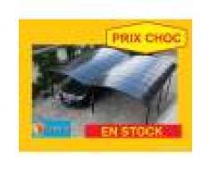 Bouvara Carport double en alu 5x6m toit teinté