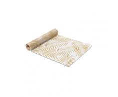 Chemin de table en organza Palmier pailleté doré 5 m Taille Unique