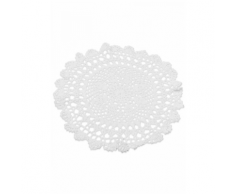 Napperon en crochet blanc 30 cm Taille Unique