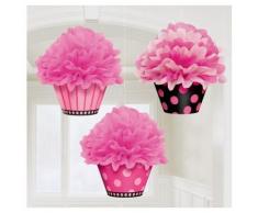 3 Suspensions cupcake Taille Unique