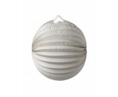 Lampion boule en papier gris 20 cm Taille Unique