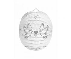 Lampion de mariage gris et blanc Taille Unique