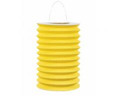 Lampion en papier jaune 15 cm Taille Unique