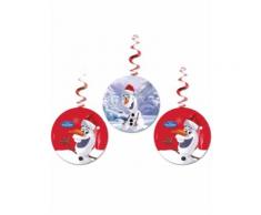 3 Suspensions Olaf Christmas Taille Unique